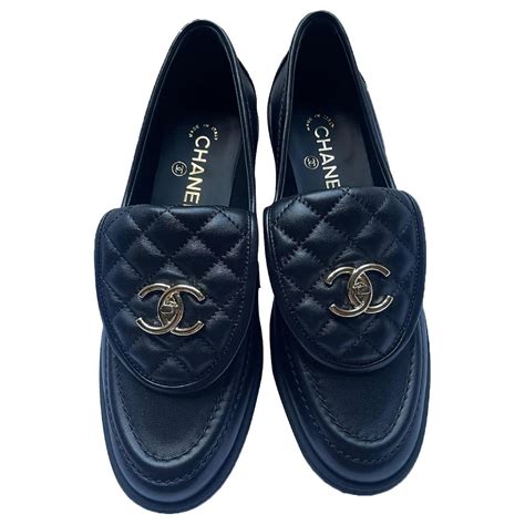 chanel mokassins|chanel moccasin loafers price.